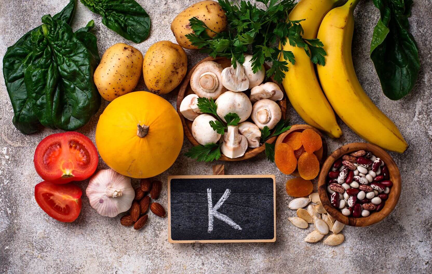 Low potassium foods to illustrate content of our low potassium food list