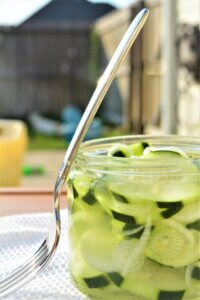 this classic cucumber salad needs little modification to make it kidney-friendly. It is refreshing and delicious during the hot summer when you're looking for a low potassium snack or side dish.