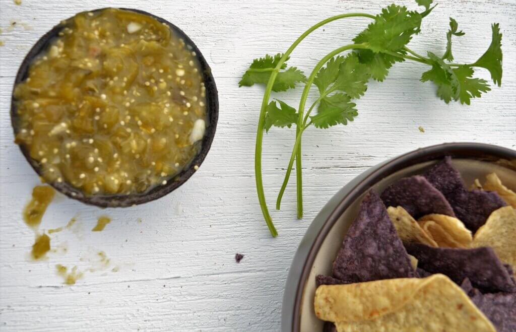 roasted tomatillo salsa for renal diet with great kidney friendly ingredients. | renal nutrition | low potassium | low sodium