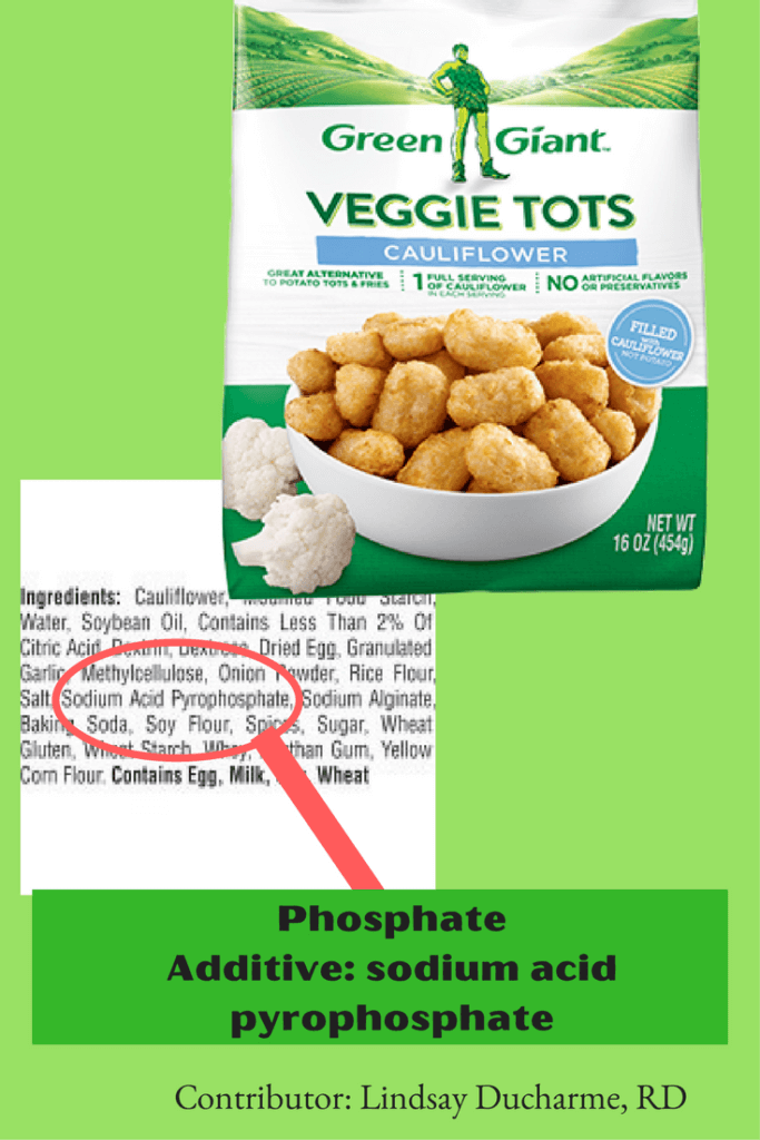 Veggie Tots With Phosphate Additive