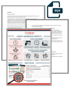 Renal Education Library reimbursement template for dialysis employer