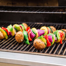 Kabobs On Grill