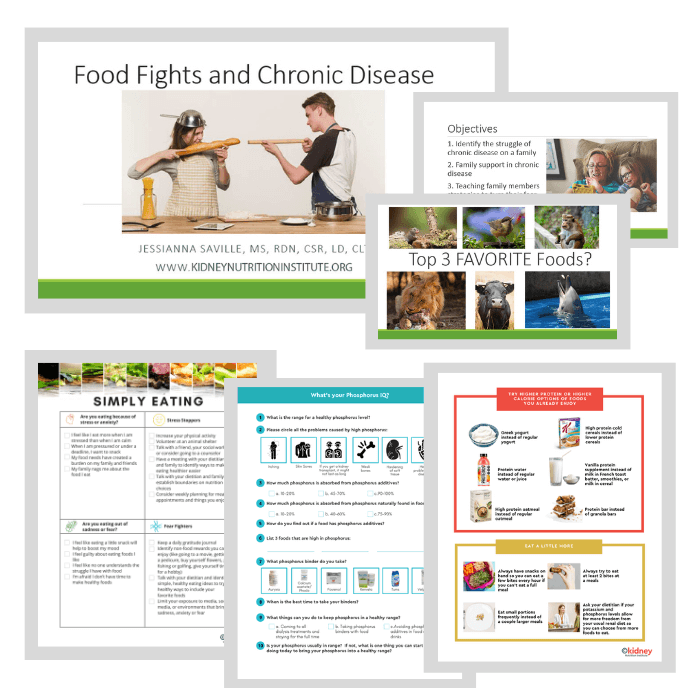 handouts, slides and resources from online course in collage