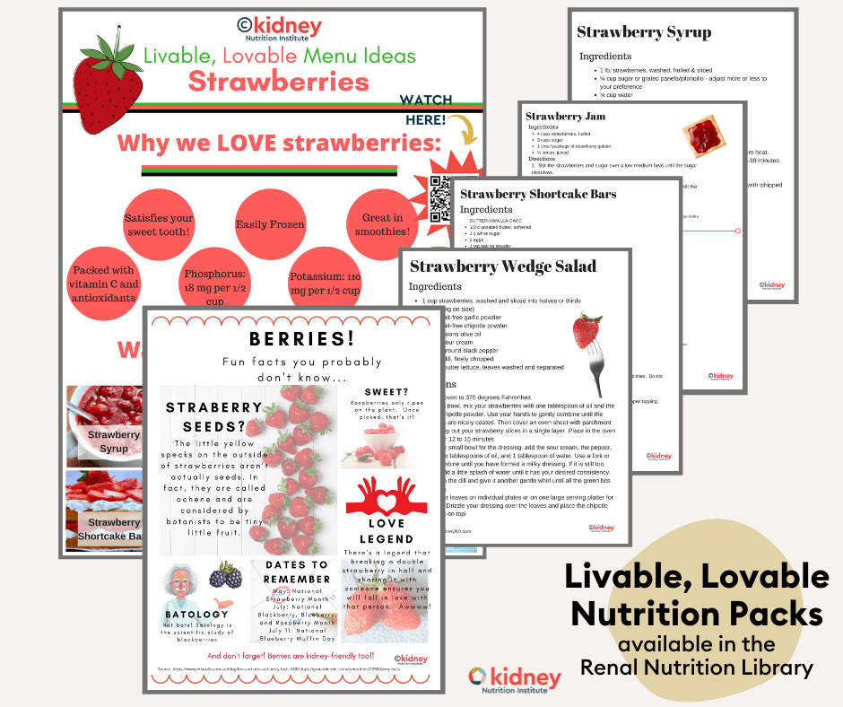 Strawberries-Kidney-Nutrition-Recipes-CKD-PKD-Dialysis