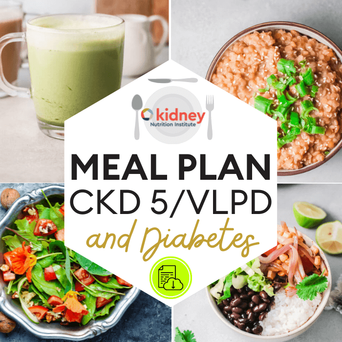 Late CKD Stage 5/ VLPD and Diabetes Meal Plan