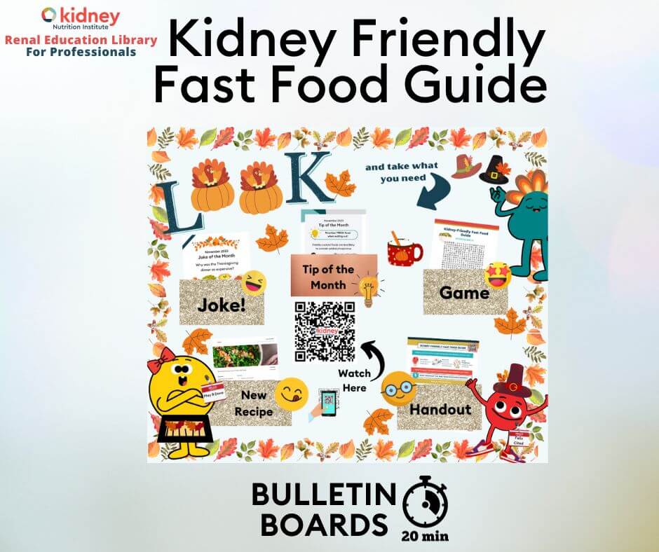 Fb Nov23 Renal Diet Fast Food Guide Bulletin Board