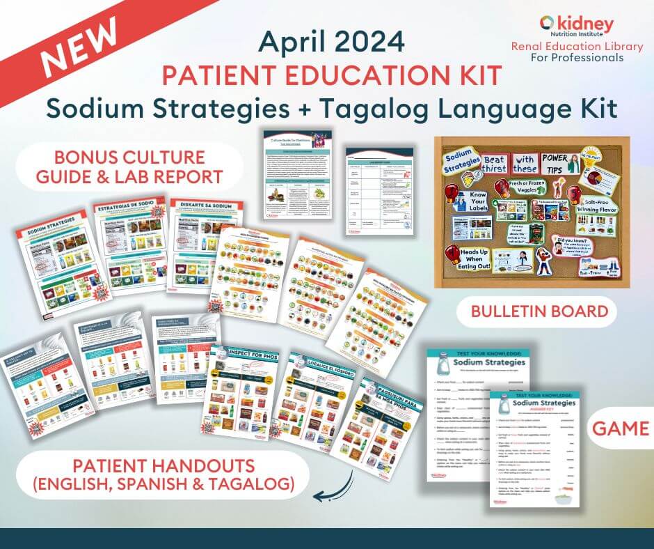 April PEK Tagalog Language Kit + Sodium Strategies