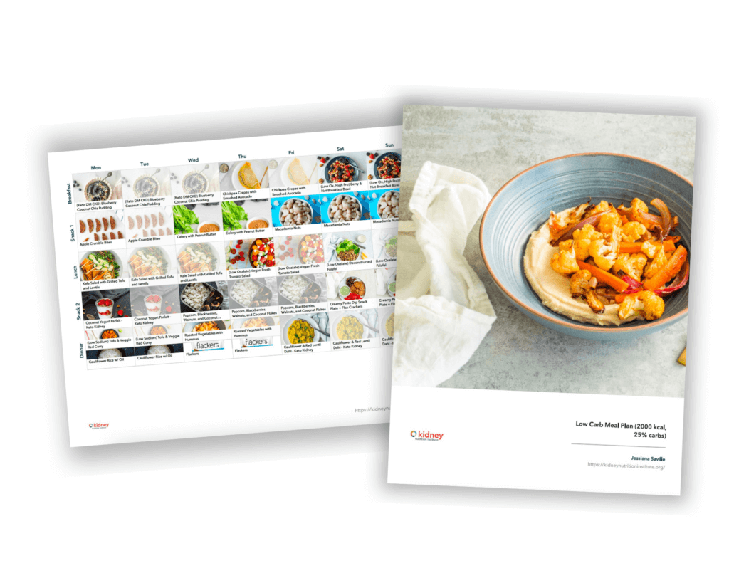 Low Carb Meal Plan