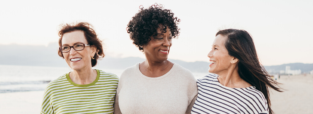 An Interracial Senior Couple Goes Grocery Shopping Together