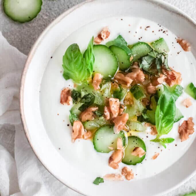 Cucumber & Basil Yogurt Bowl Keto Kidney 5