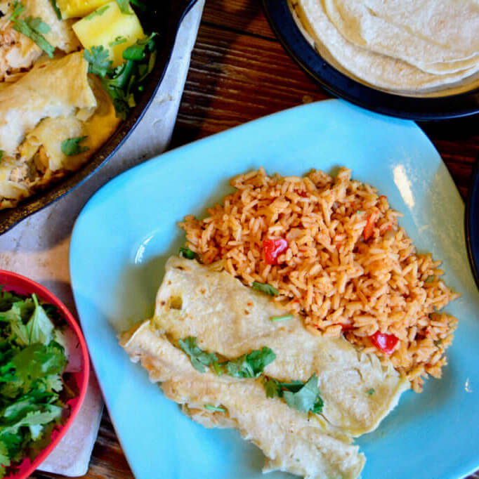 Plated Enchiladas