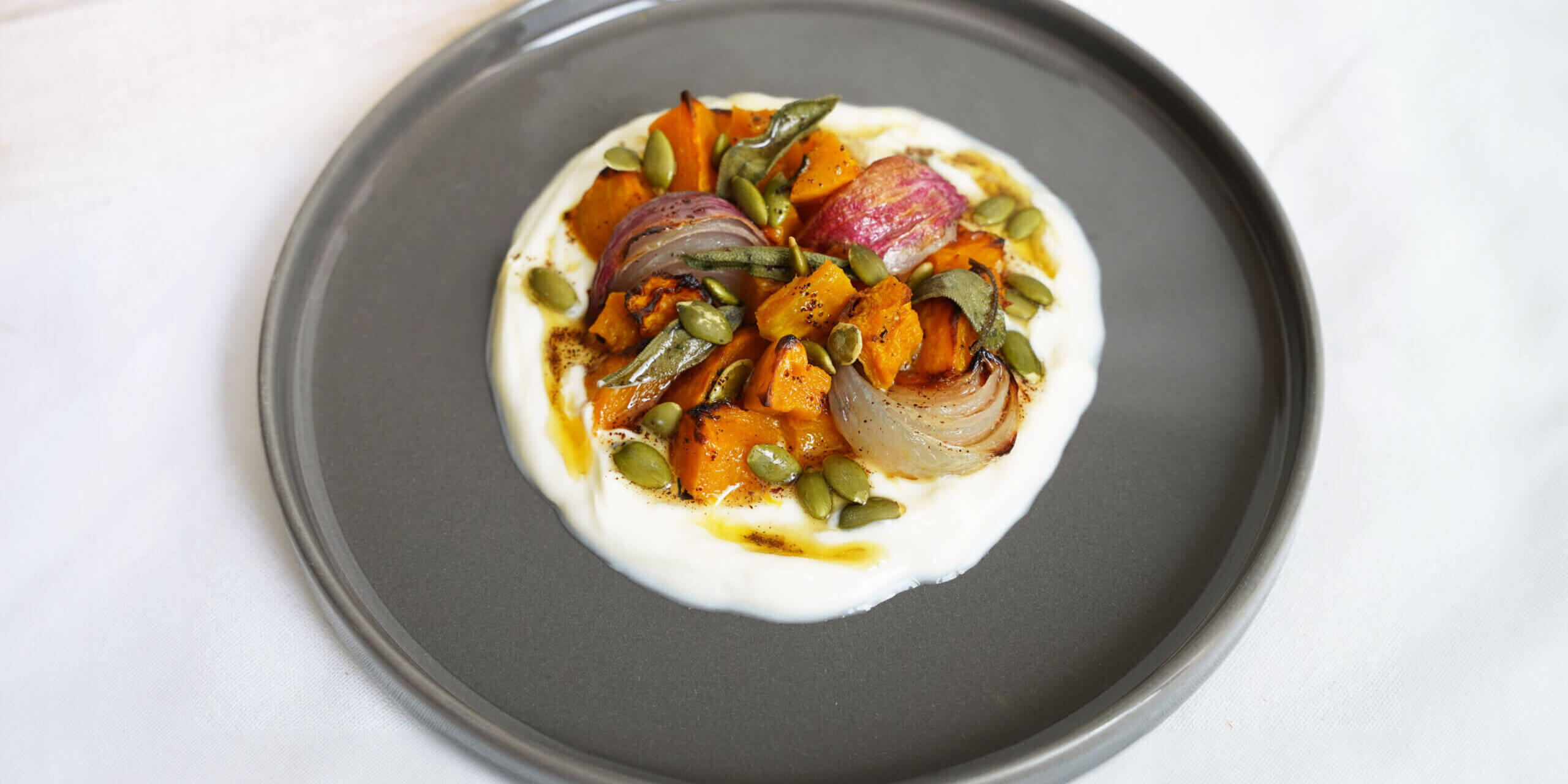 Brown Butter Sage Roasted Winter Squash Overhead