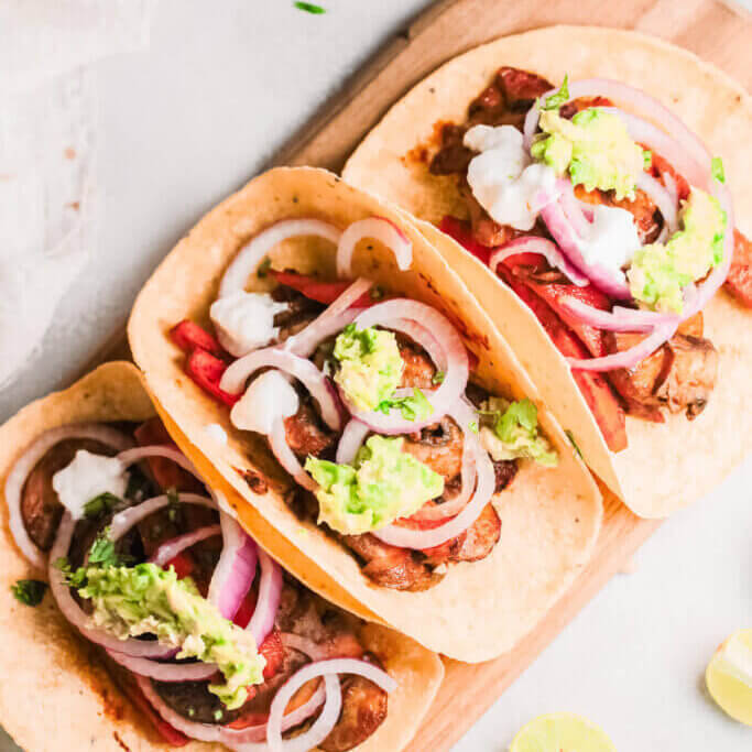 Marinated Mushroom And Carrot Taco 2