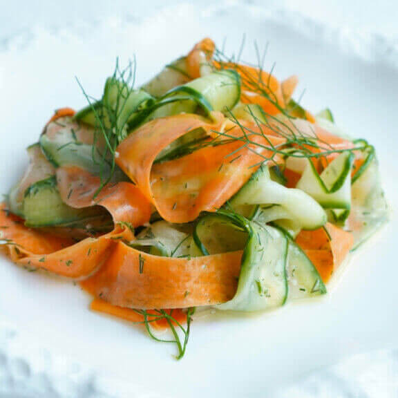 Shaved Carrot & Cucumber With Creamy Dill Dressing Zoom