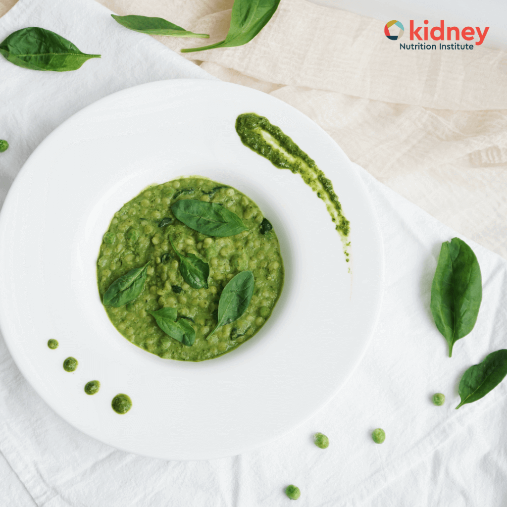 Green couscous risotto